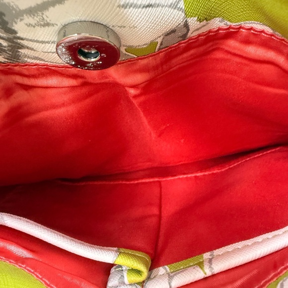 Tyler Rodan Shoulder Bag Satchel Floral Green White Hot Pink - Picture 8 of 10